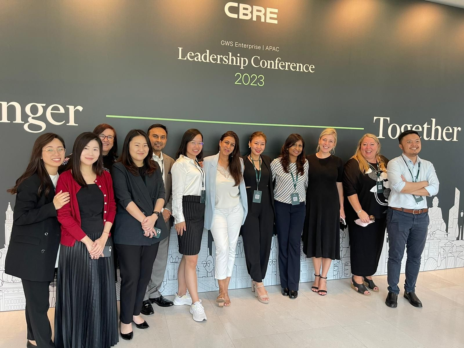 KS with senior leaders at the CBRE GWS Enterprise APAC Leadership Conference 2023